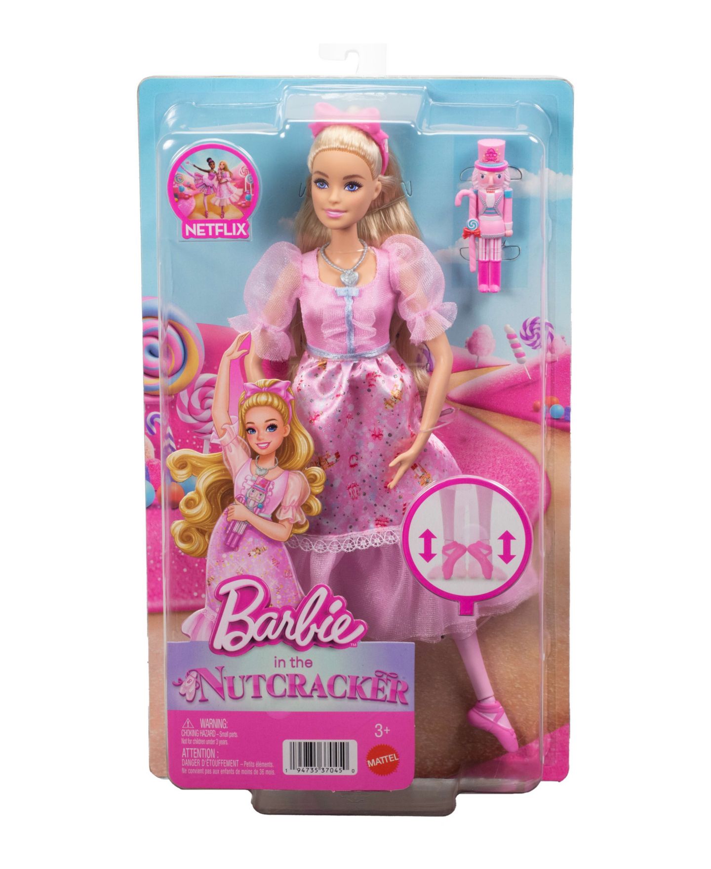 Детская кукла Barbie in the Nutcracker Clara 13" Articulated-Ankle Ballerina Doll — фото 3