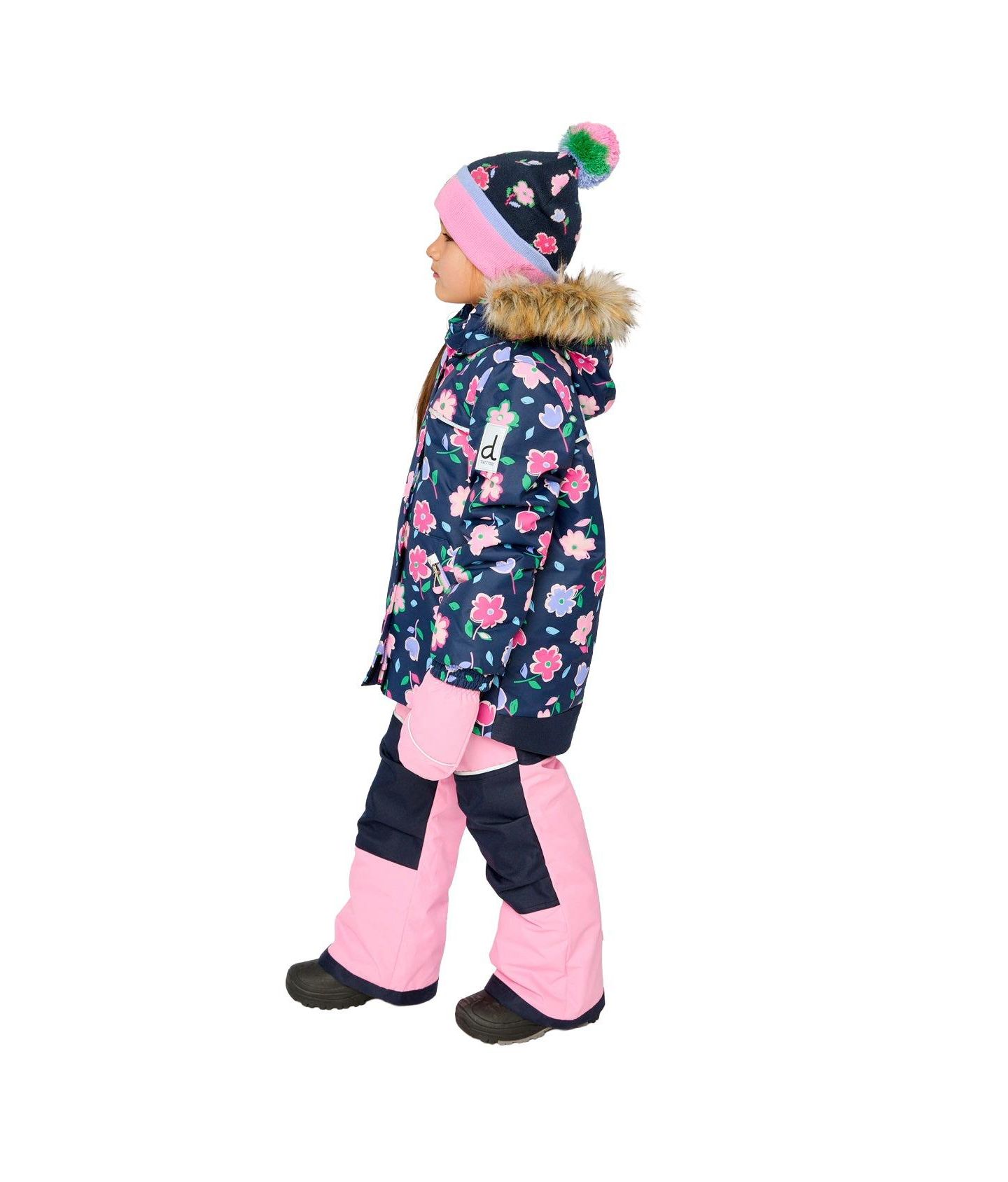 Deux par Deux Little and Big Girl (6 - 8) Two Piece Discover Snowsuit — фото 6