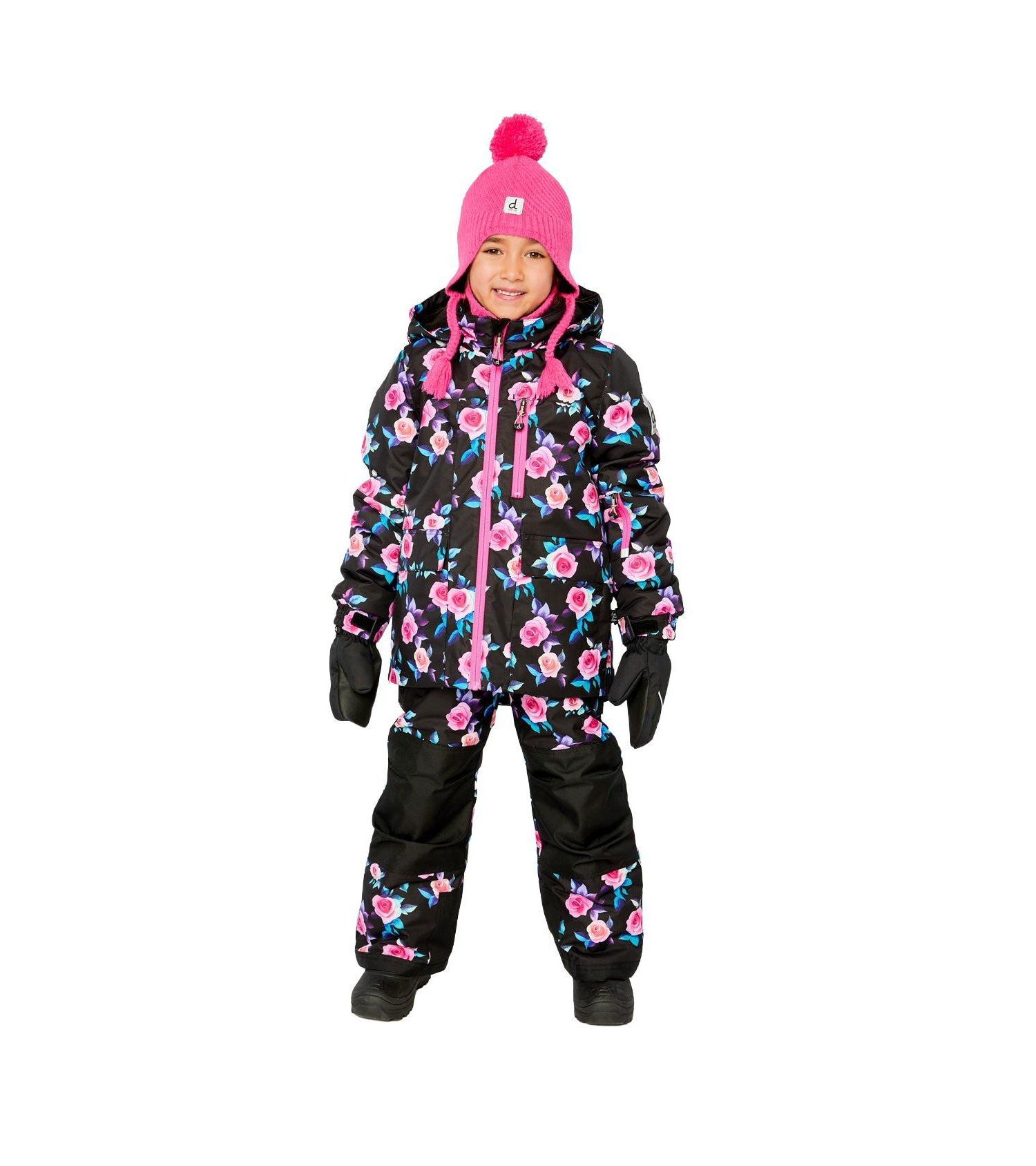Little and Big Girl (6 - 14) Two-Piece Play Snowsuit