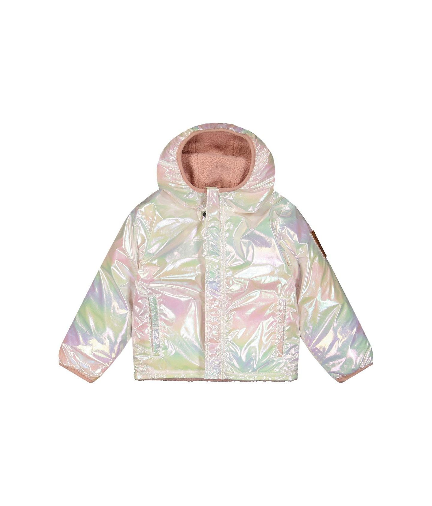Куртка Deux par Deux Reversible Mid-Season для девочек, цвет: Бледный розовый — фото 6
