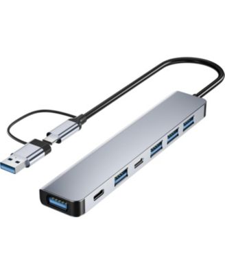 Ethos 12-in-1 and 7-in-1 Multiport Hub Dock Adapter Compatible with USB-C Devices
