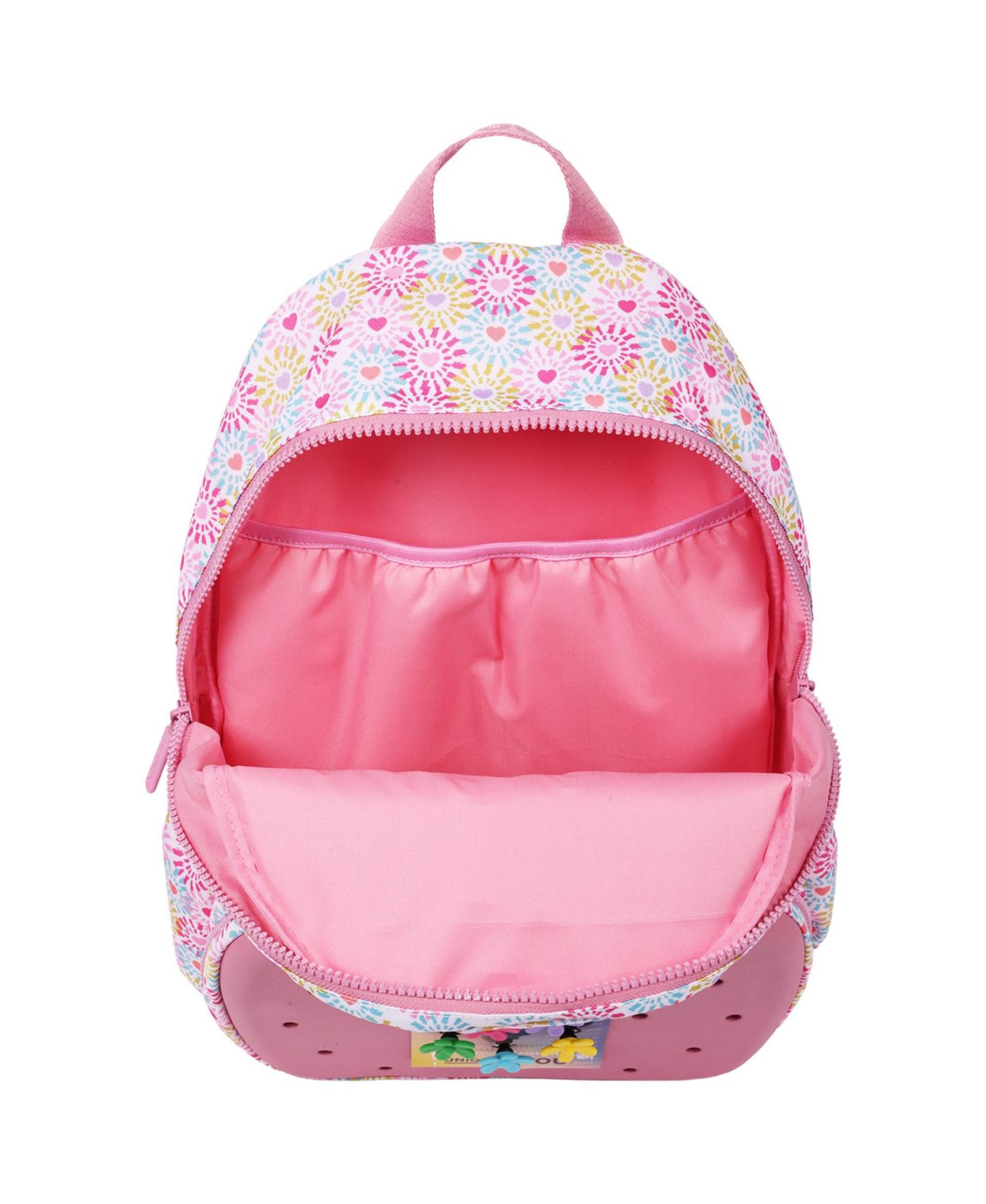 Рюкзак Crocs Floral Back to School with EVA Front Pocket Customizable Jibbitz, цвет: Розовый — фото 10