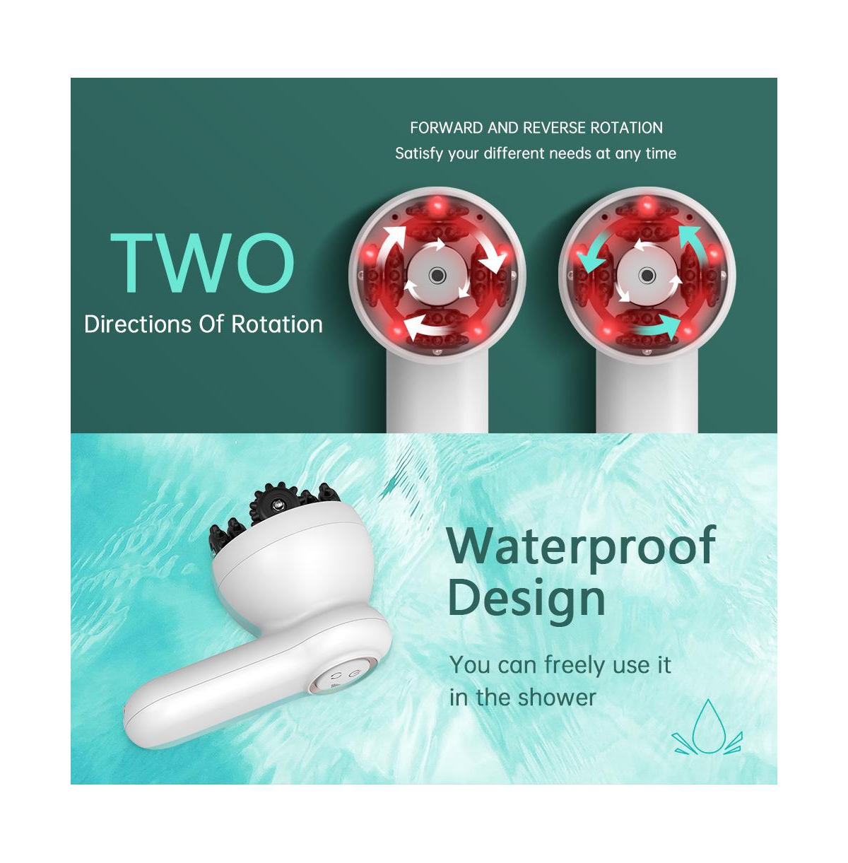 Penguin Red Light Body Massager with 3 heads