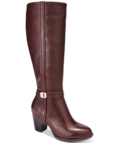 Giani Bernini Raiven Tall Wide Calf Boots, Only at Macy&#39;s - Boots - Shoes - Macy&#39;s