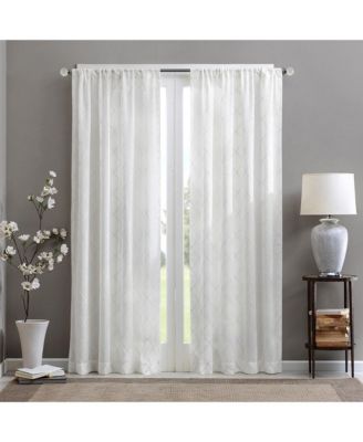 Diamond Sheer Window Curtain Panel