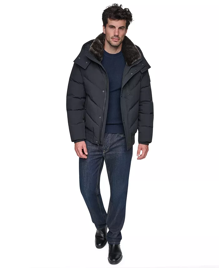 Men's Hooded Bomber Jacket - thumbnail 2