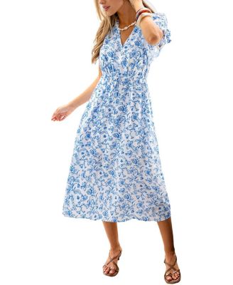 Women's Soft Launch Floral Maxi A-Line Dress