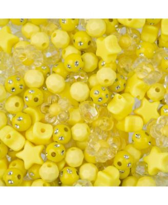8mm Star Mix Plastic Beads, 70g