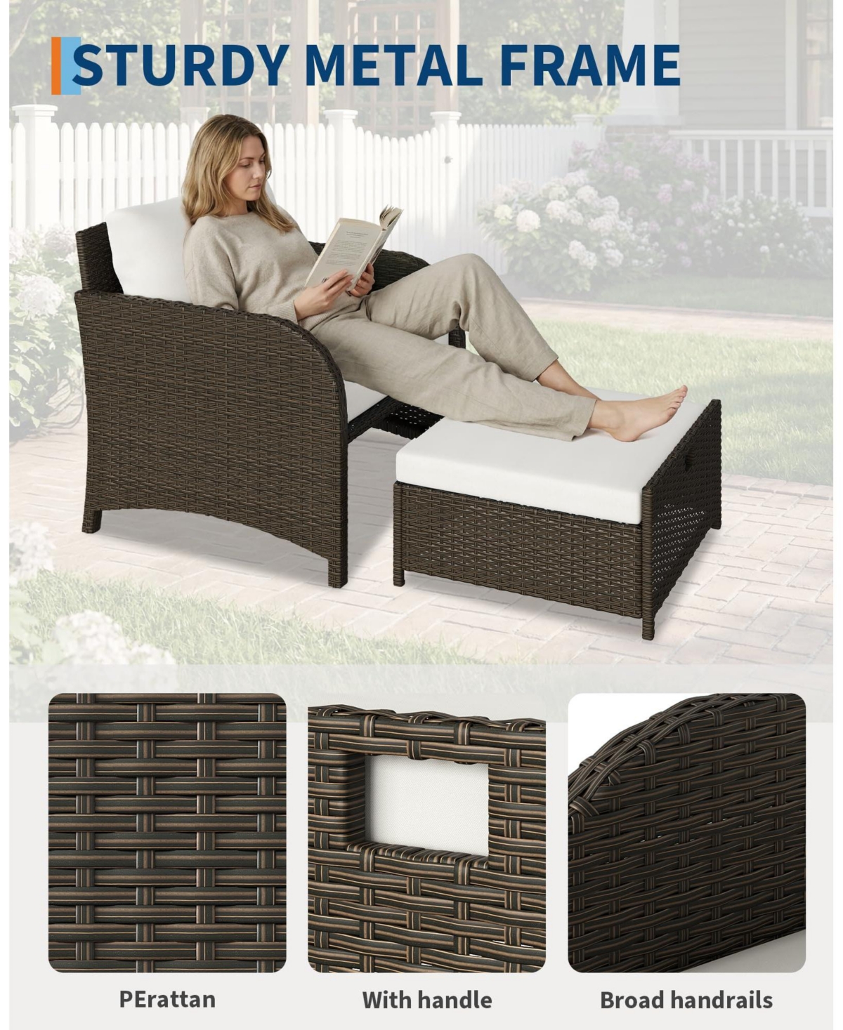 gaomon Pe Rattan Patio Furniture Set