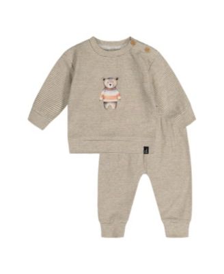 Baby Boy ( 3M to 24M ) Cotton Pants and Top Set Stripes