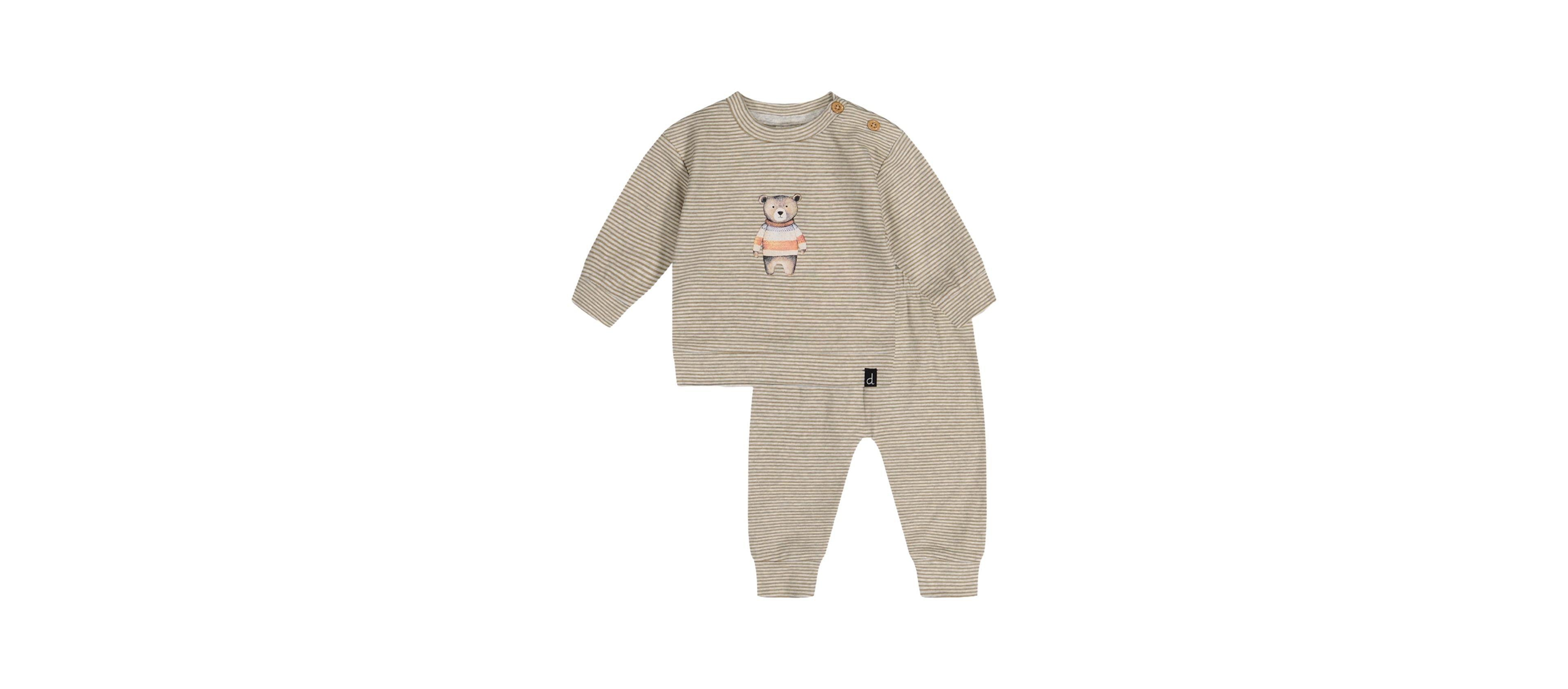 Deux par Baby Boy ( 3M to 24M ) Cotton Pants and Top Set Stripes