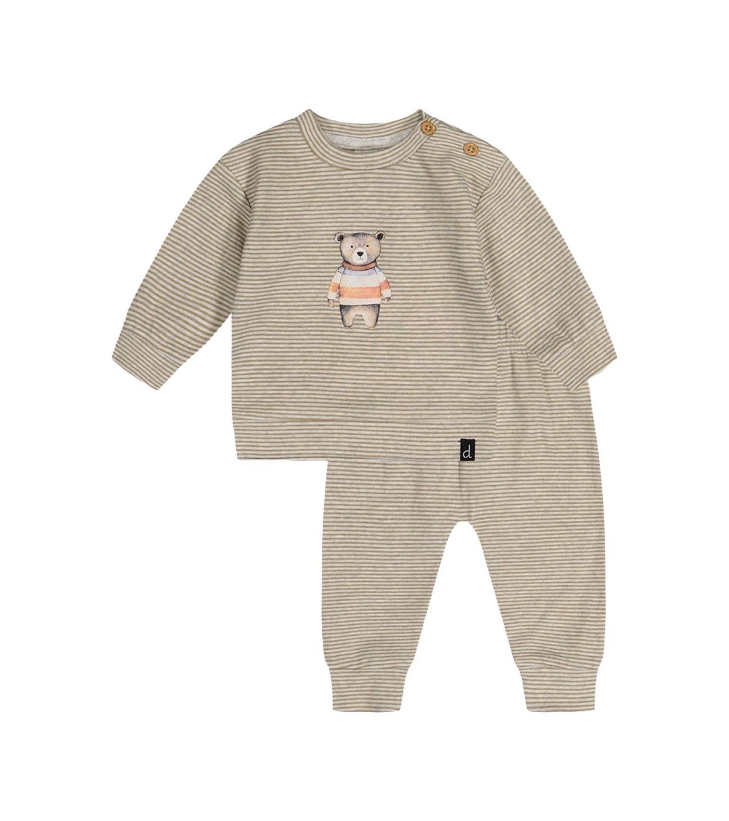 Baby Boy ( 3M to 24M ) Cotton Pants and Top Set Stripes
