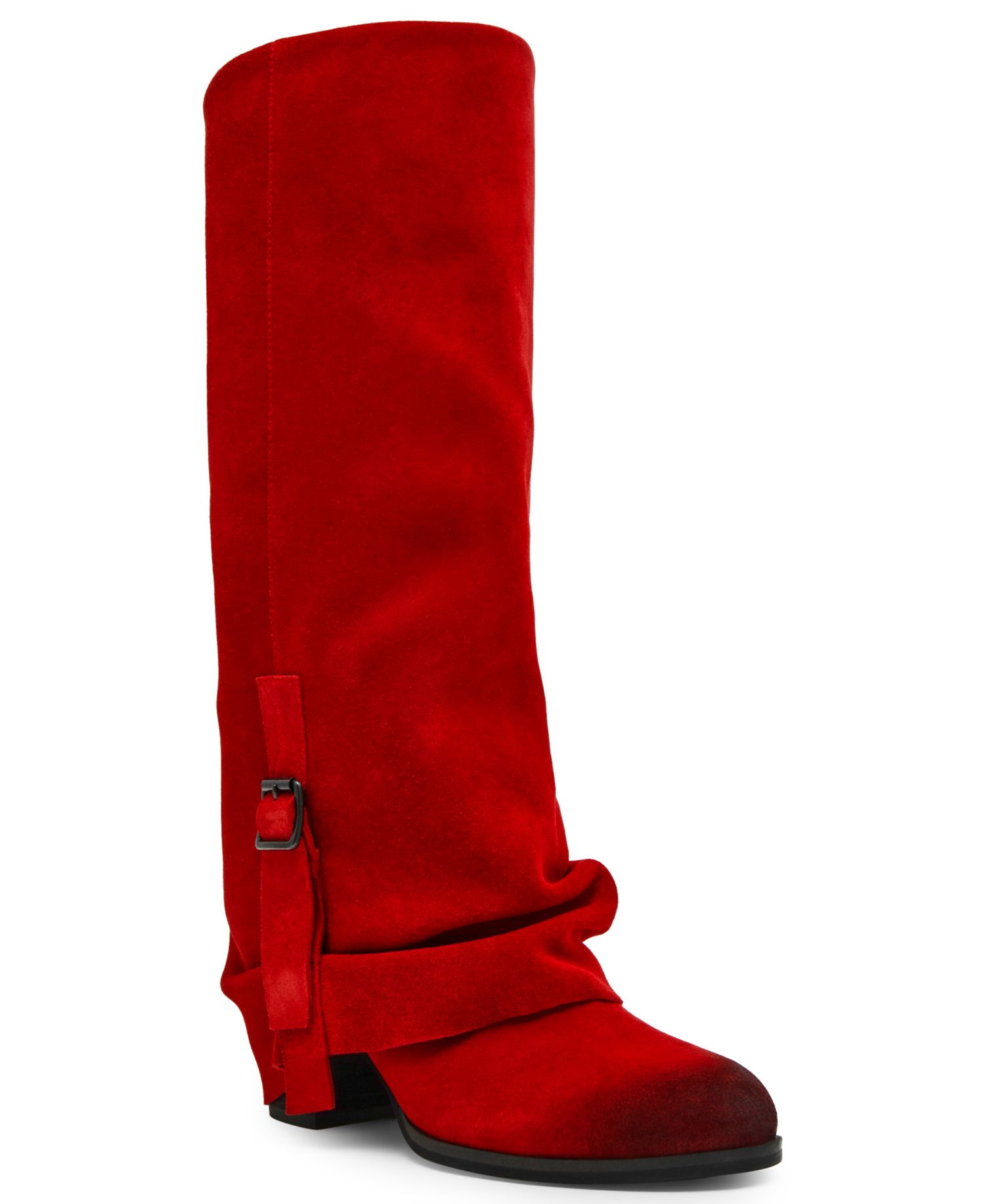 Women's Bozeman Cuffed Block Heel Tall Slouch Boots