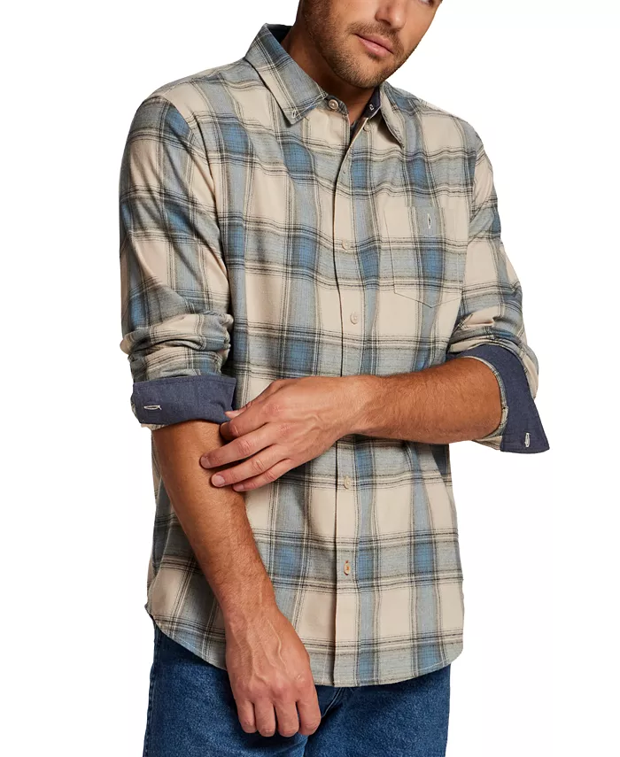 Men's Button-Front Flannel Shirt - thumbnail 7