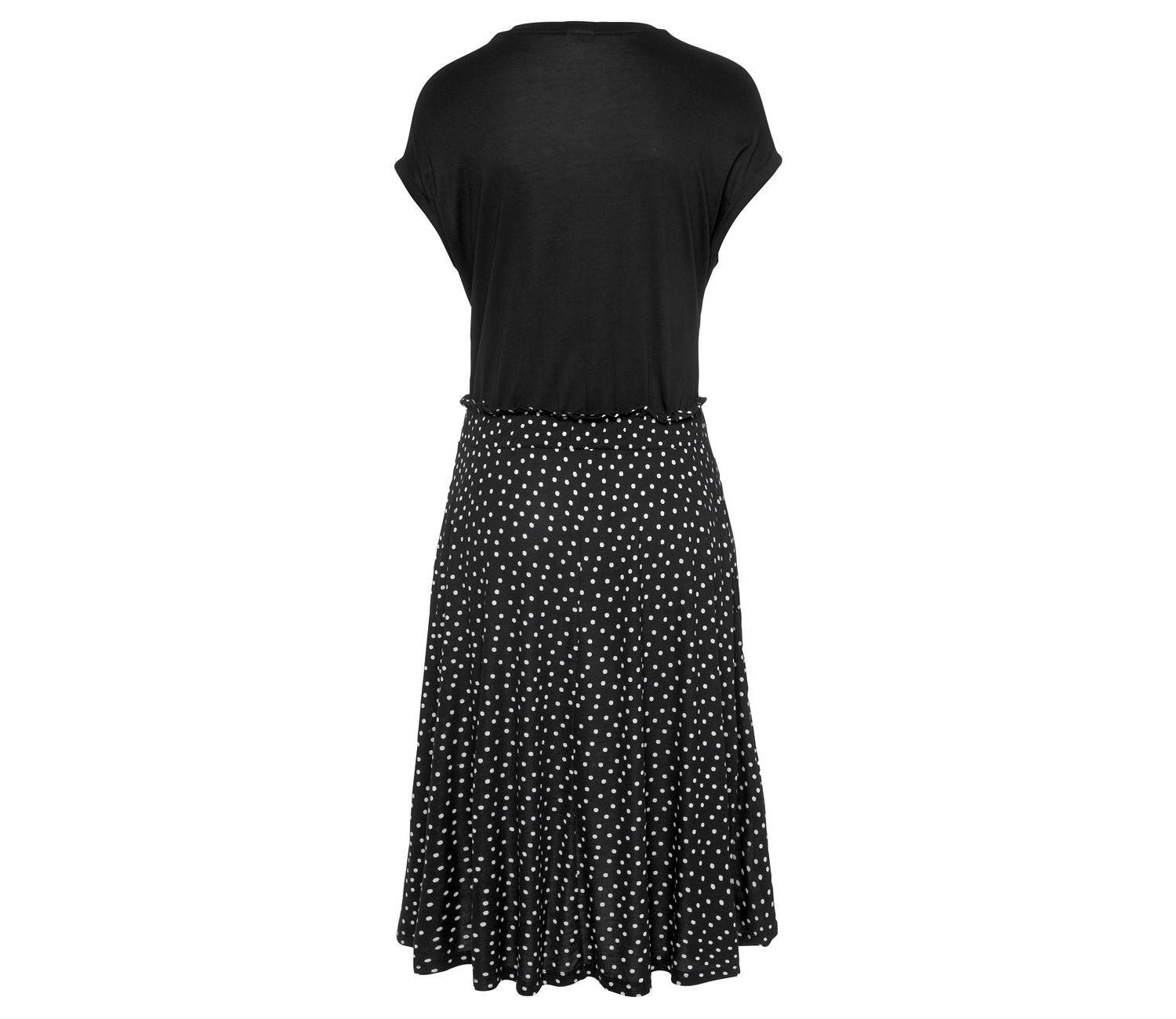 Women's Viscose Polka-Dot Print 2-In-1 with Short Dress