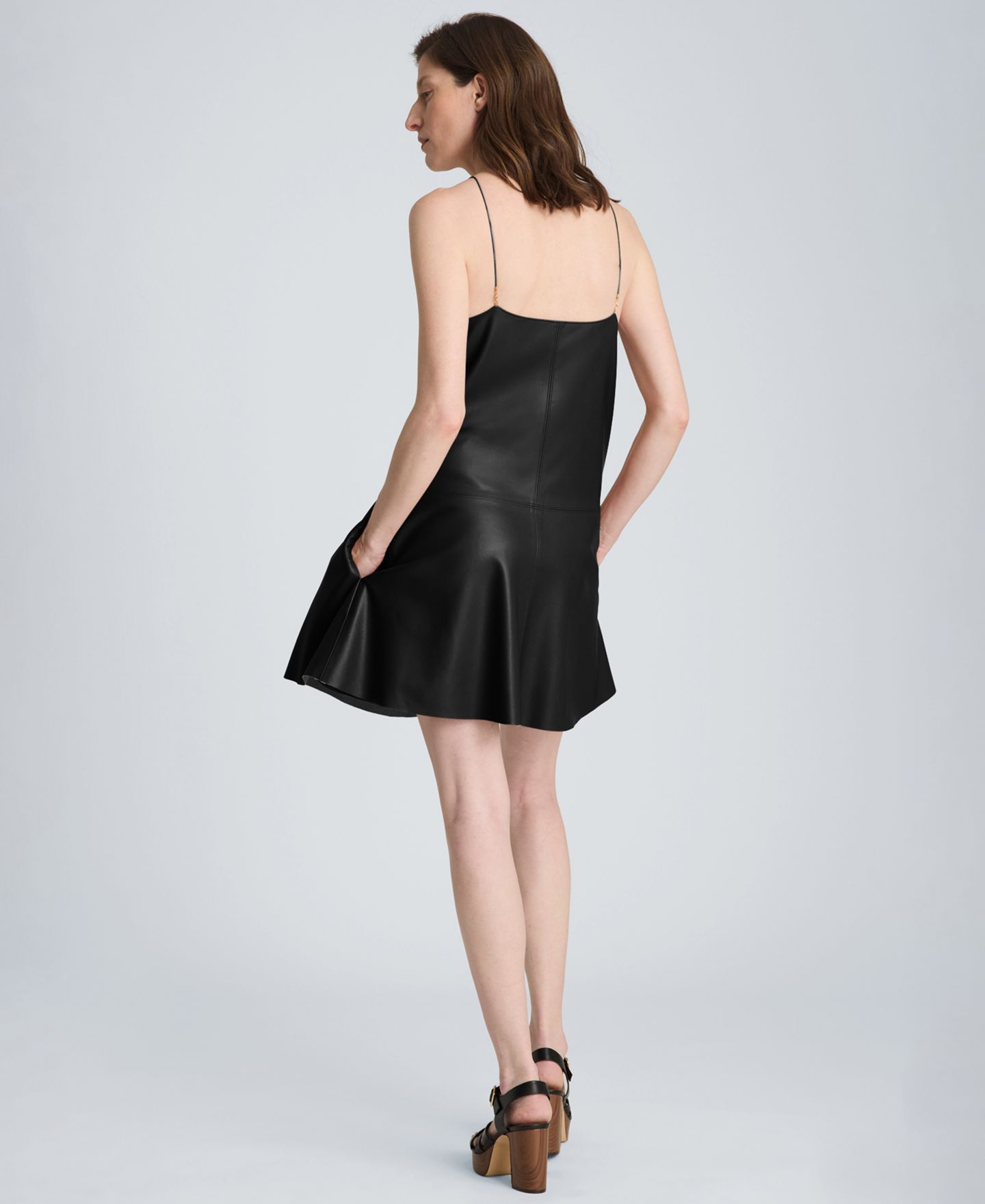 Женское платье Kenneth Cole Spaghetti Strap Mini, цвет: Чёрный — фото 6