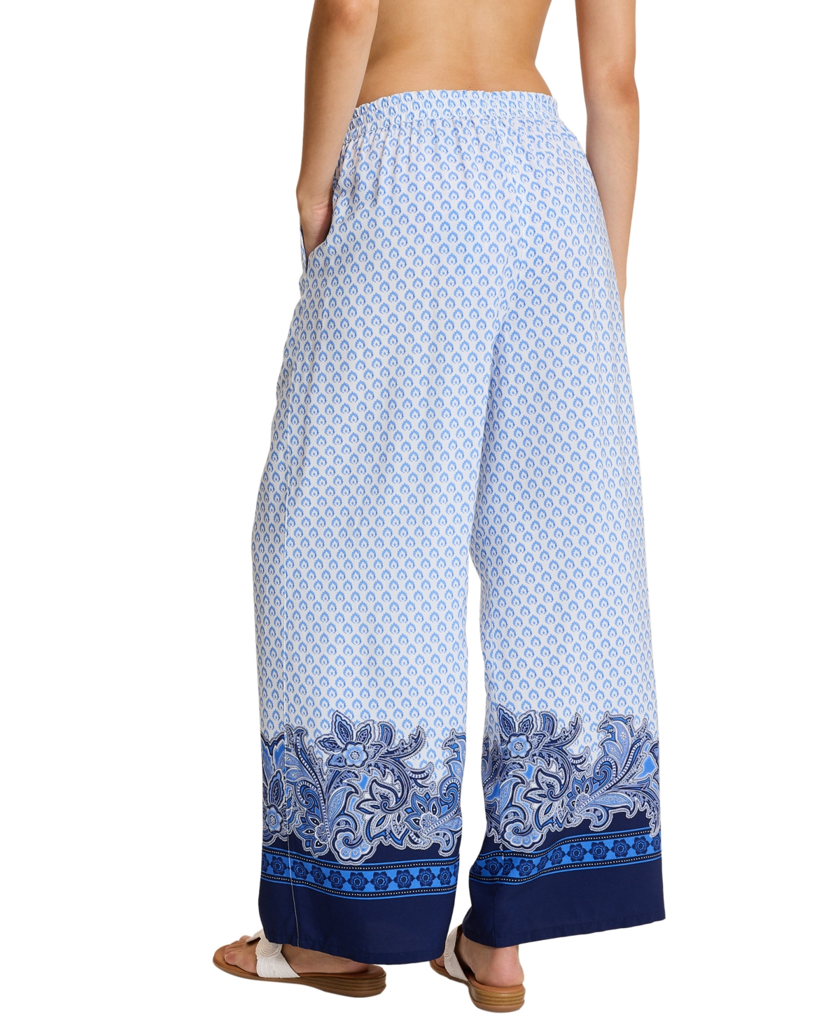 Tommy Bahama Women's Printed Pull-On Swim Cover-Up Pants