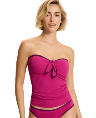 Women's Bandeau Neck Tankini Top