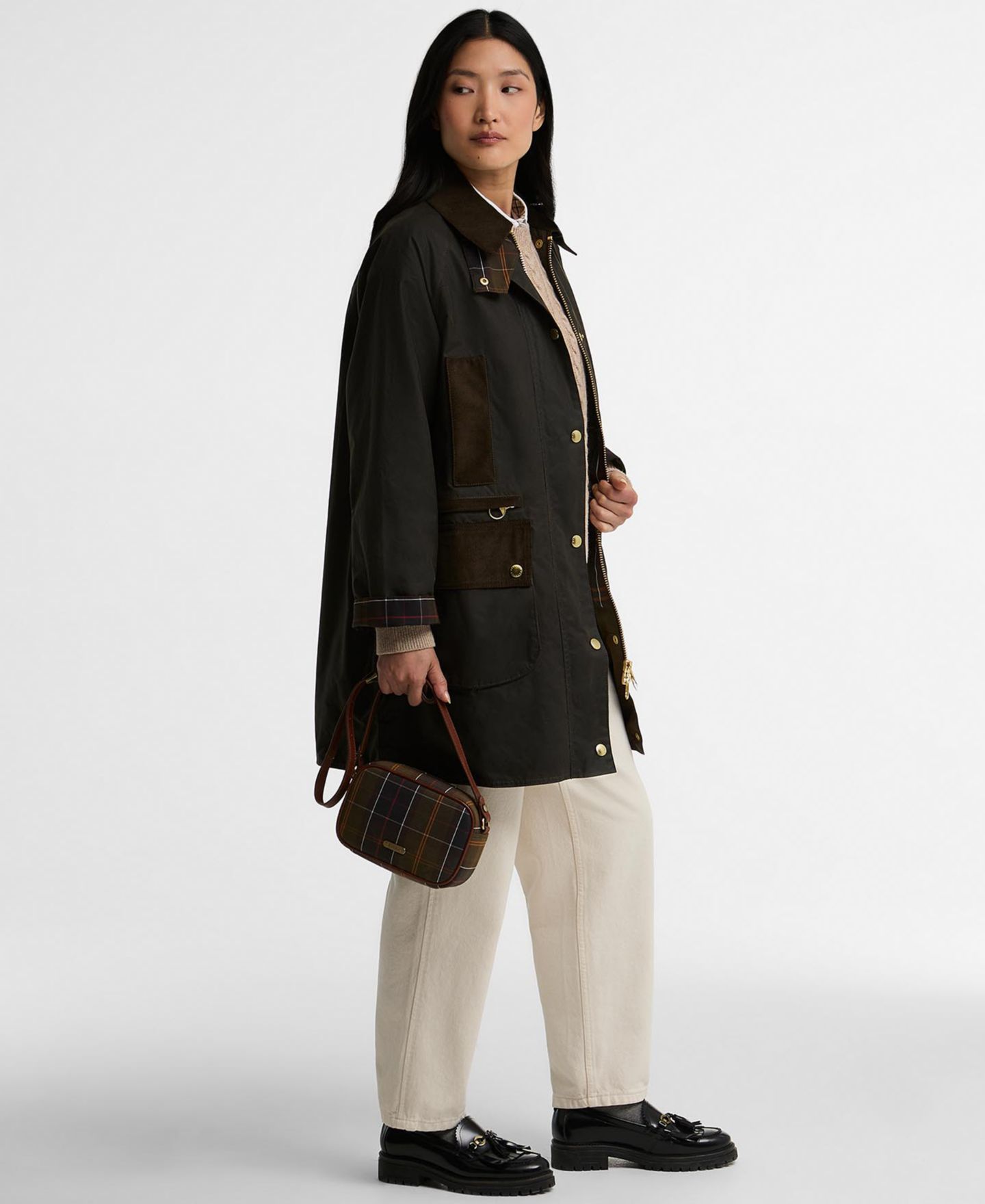 Женская куртка Barbour Icons Modern Beaufort, цвет: Оливковый — фото 6