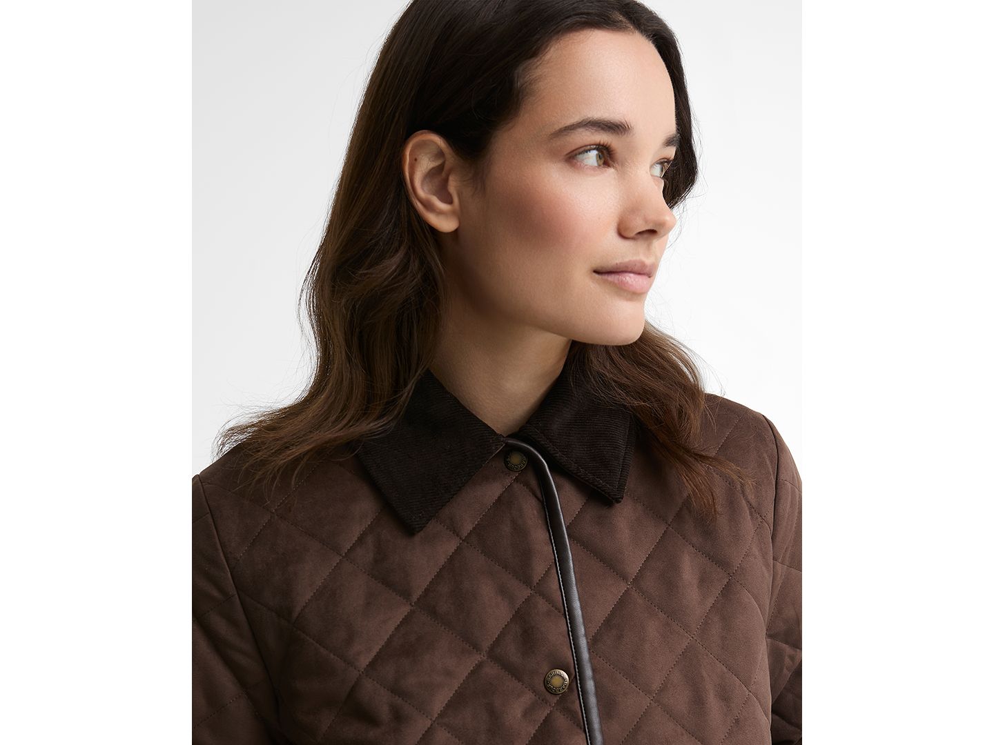 Женская куртка Barbour Sonya Quilted Snap-Button, цвет: Коричневый — фото 3