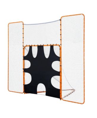 3-IN-1 Lacrosse Goal Net with Backstop and Target Rebounder Equipment