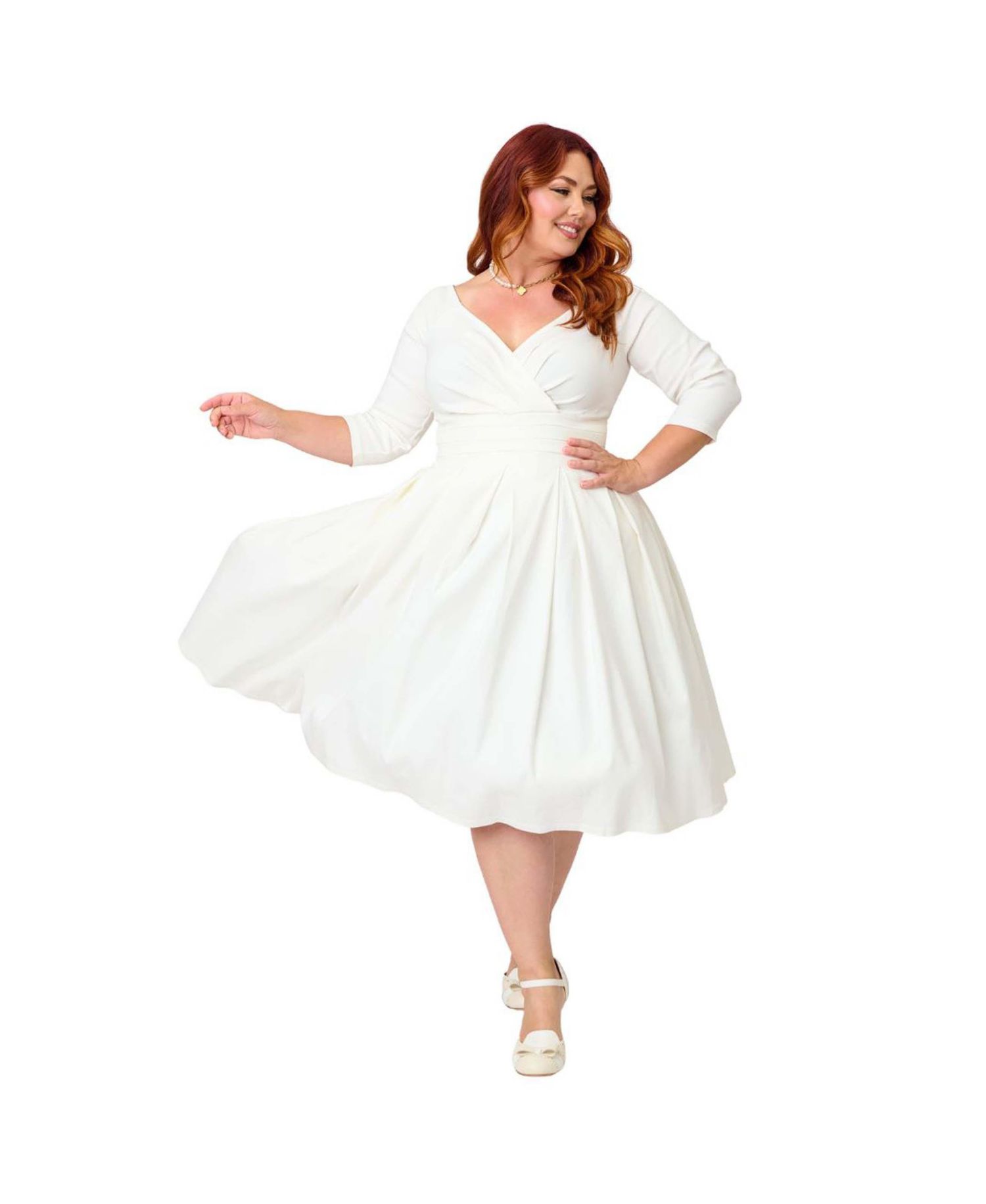 Plus Size 1950s Swing Dress