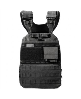 Adjustable Weighted Vest with Shoulder Pads, Nylon Vest Holds up to 40 lb