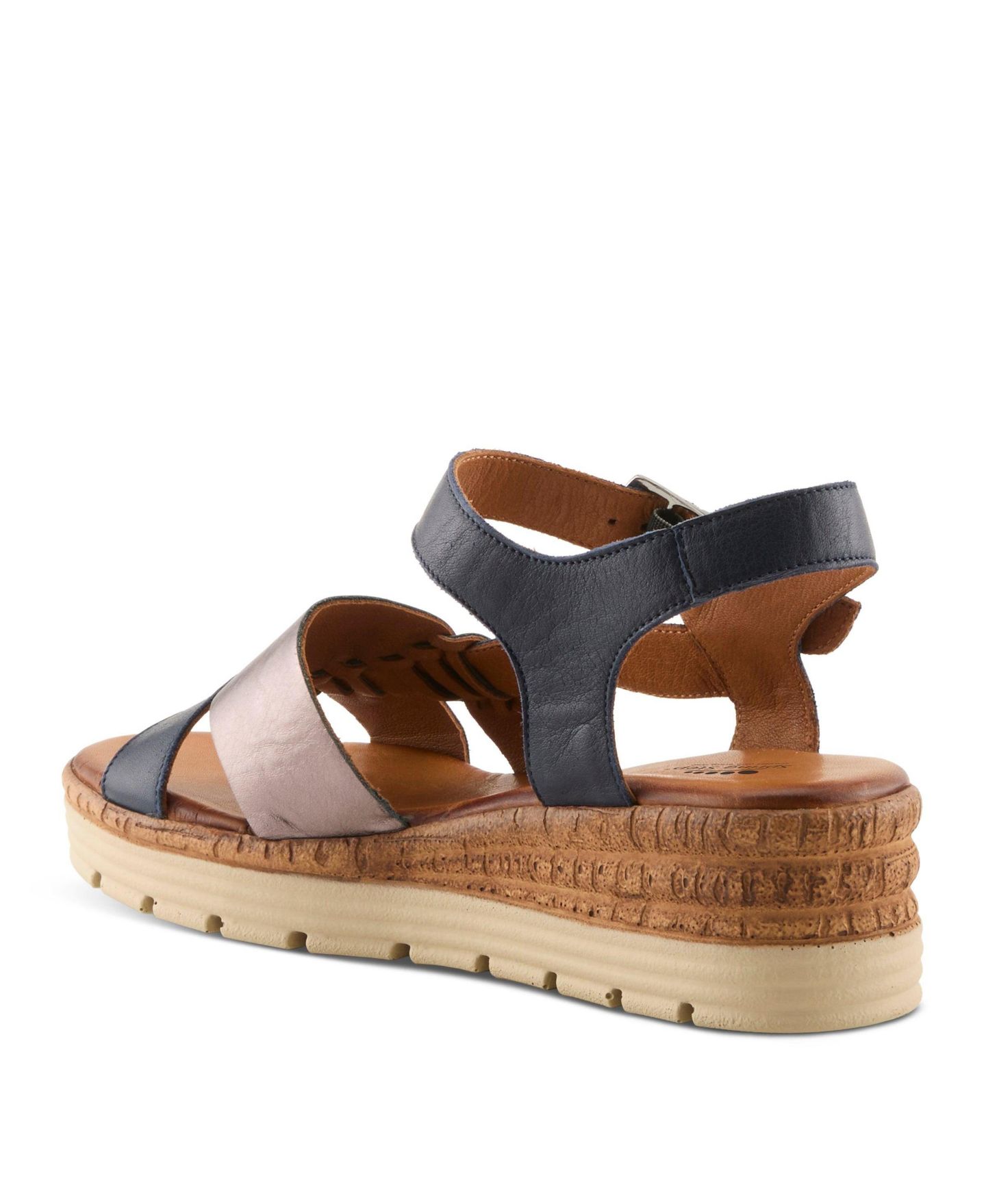 Женские сандалии Spring Step Kirra Wedge Sandal with Adjustable Strap, цвет: Тёмно-синий разноцветный — фото 7