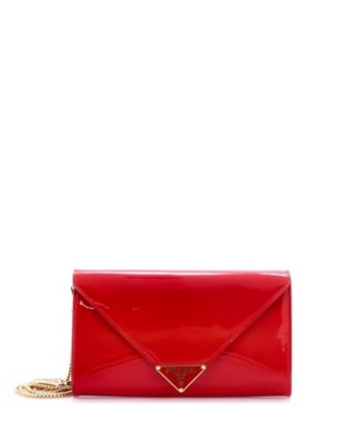 Mini Triangle Logo Envelope Chain Clutch Patent