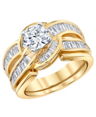 IGI Certified Lab-Grown Diamond Bridal Set (1-7/8 ct. t.w.) in 14k Gold