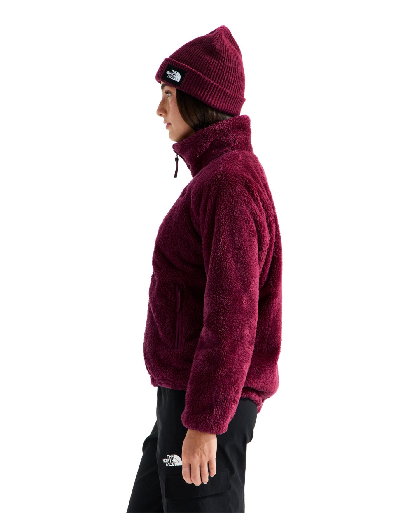 Женская куртка The North Face Osito Evolve Relaxed-Fit Full-Zip, цвет: Бордовый — фото 3