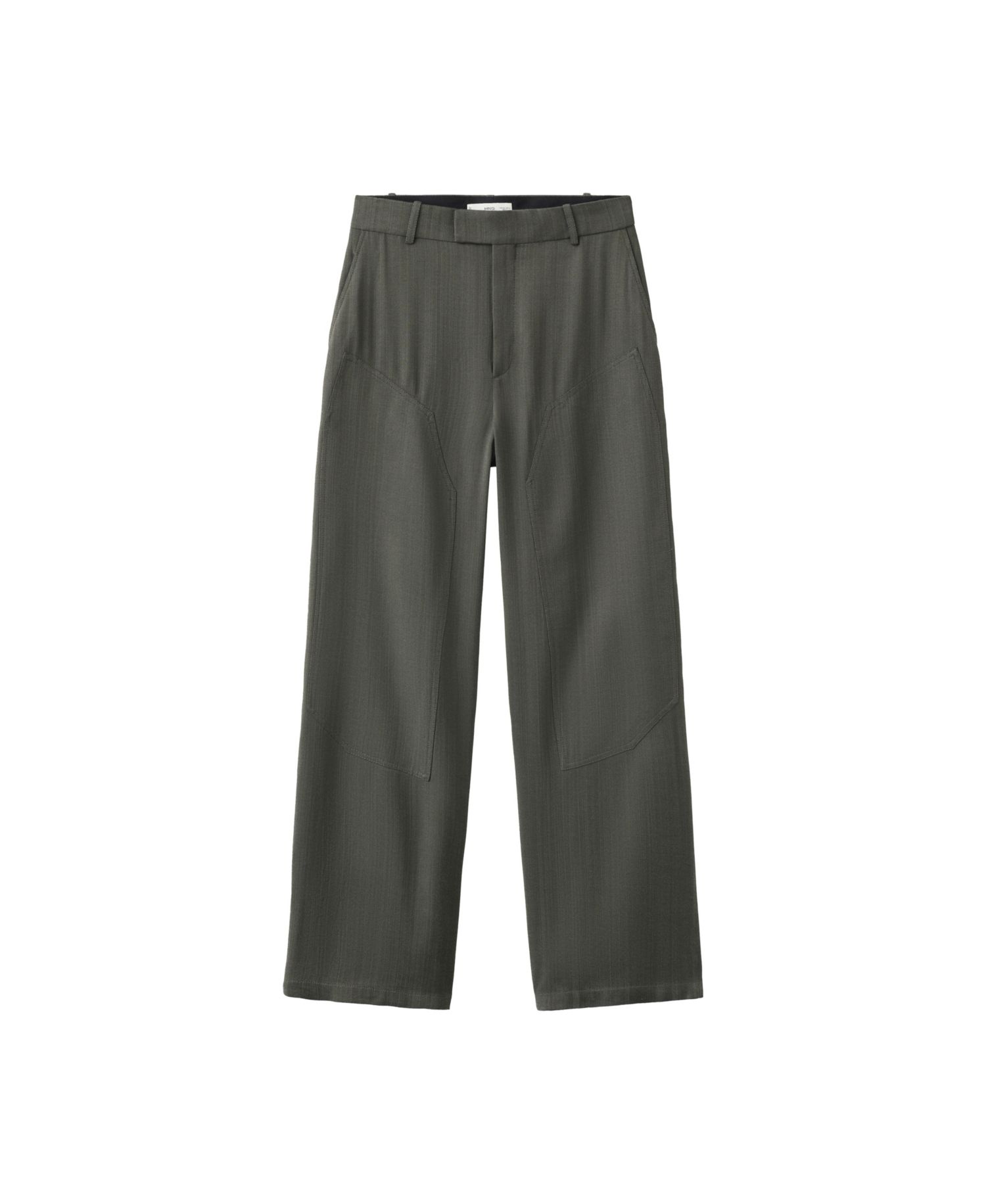 Women's Stitching Details Straight Suit Pants