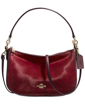 COACH Chelsea Crossbody in Haircalf - Handbags & Accessories - Macy&#39;s