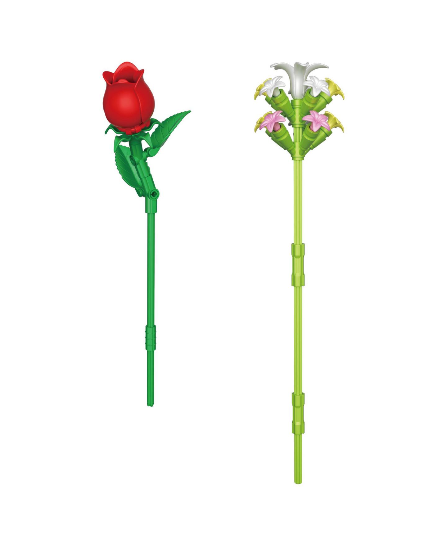 Детский конструктор Contixo BK09 Rose Bouquet Building Set, 789-Piece Red Rose Floral Brick Kit with Adjustable Stems, Romantic Home Décor Gift for Kids & Adults Ages 8+, цвет: Красный — фото 6