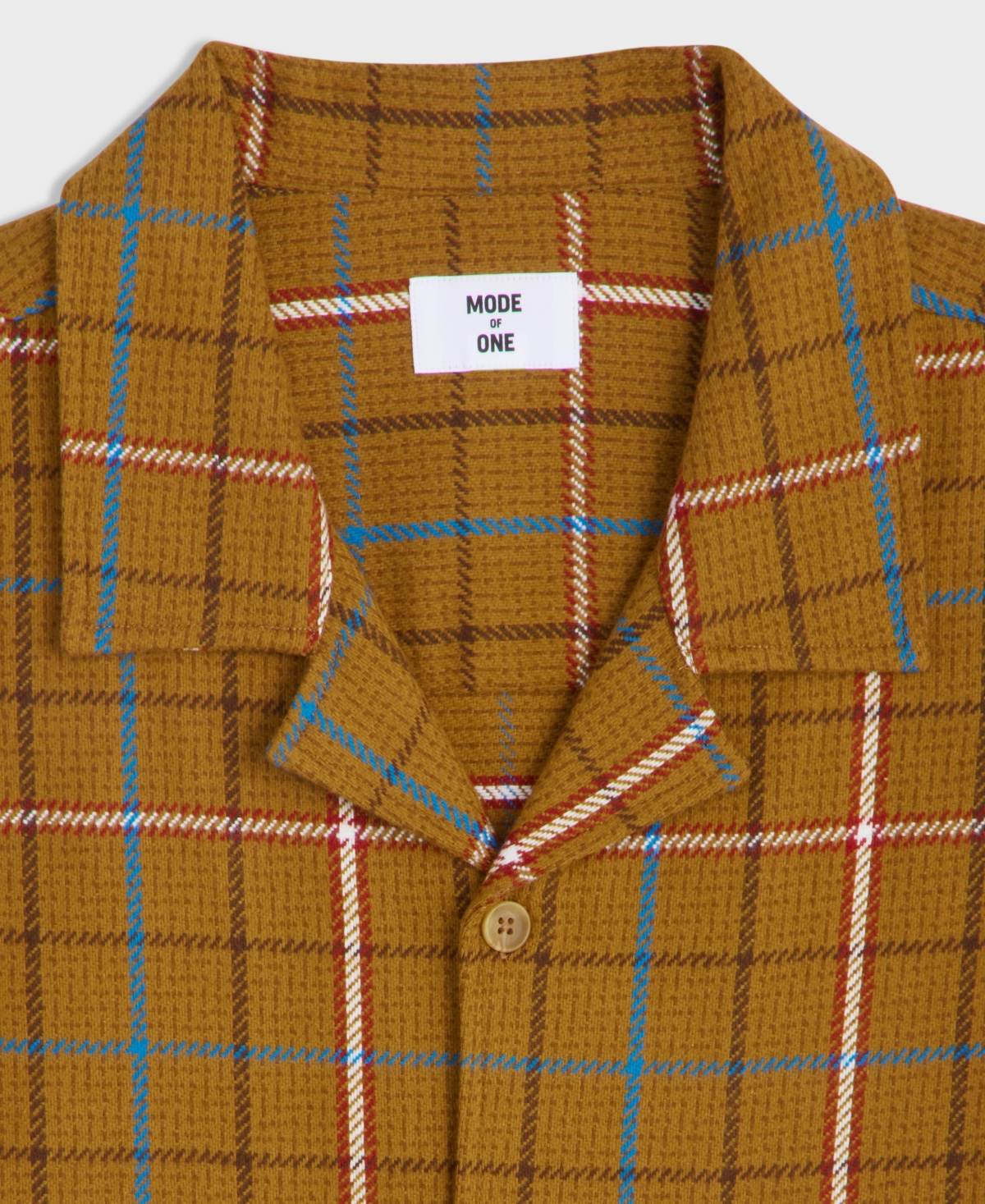 Mode of One Men's Camp-Collar Plaid Shirt, Macy's Exclusive