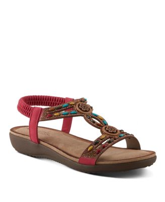 Women's Ponyo Ankle Strap Slip-On Sandal Faux Fur with Lining