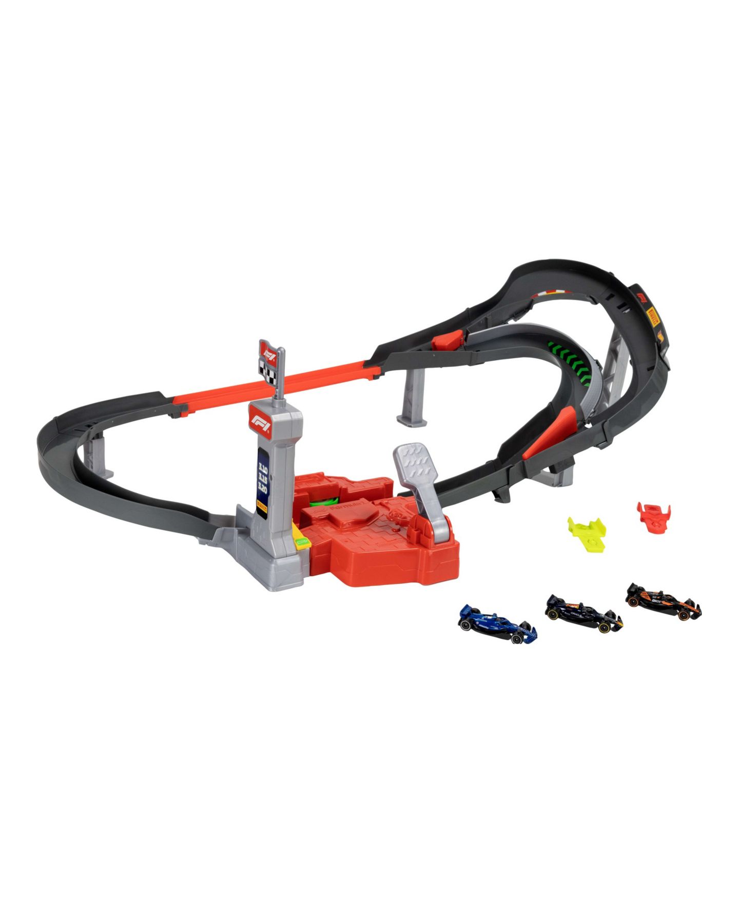 Детские игрушки Hot Wheels 1:64 Scale Formula 1 Sprint Race Circuit Track Set with 3 Die-Cast Cars — фото 2