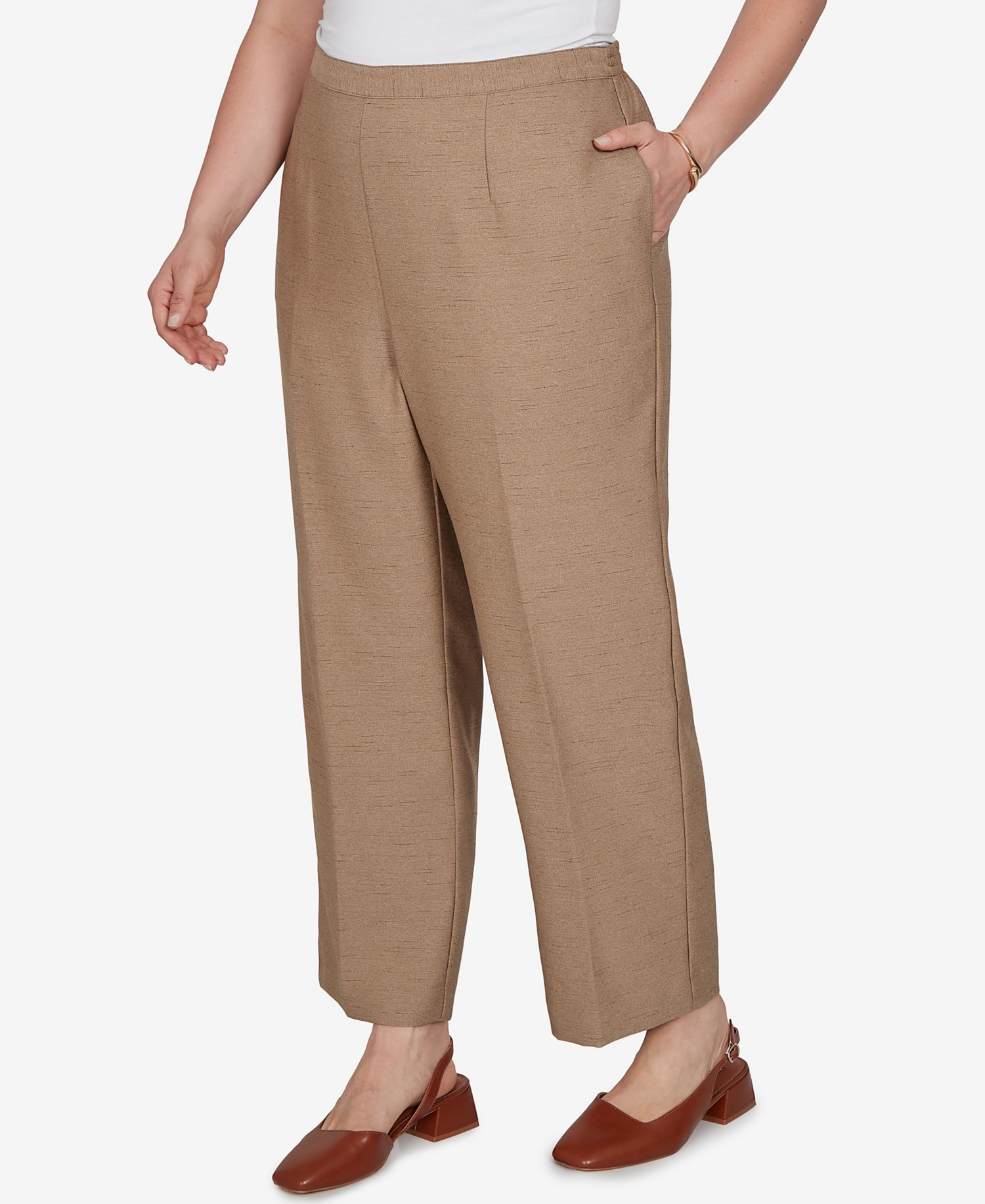 Plus Size Union Square Elastic Waist Pull-On Pants
