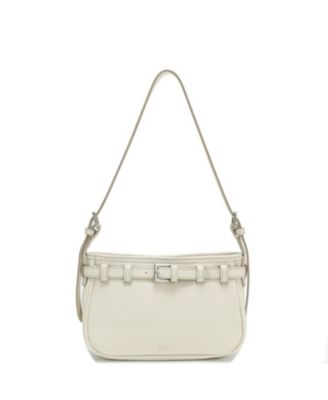 Women's Sloane Leather Shoulder Bag for Women Convertible Crossbody Purse Small Belt Detail Handbag