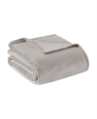 Cozy Waffle Plush Blanket, Full/Queen