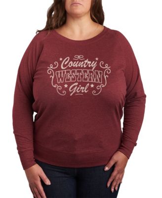 Juniors' Long-Sleeve Crewneck Graphic Tee