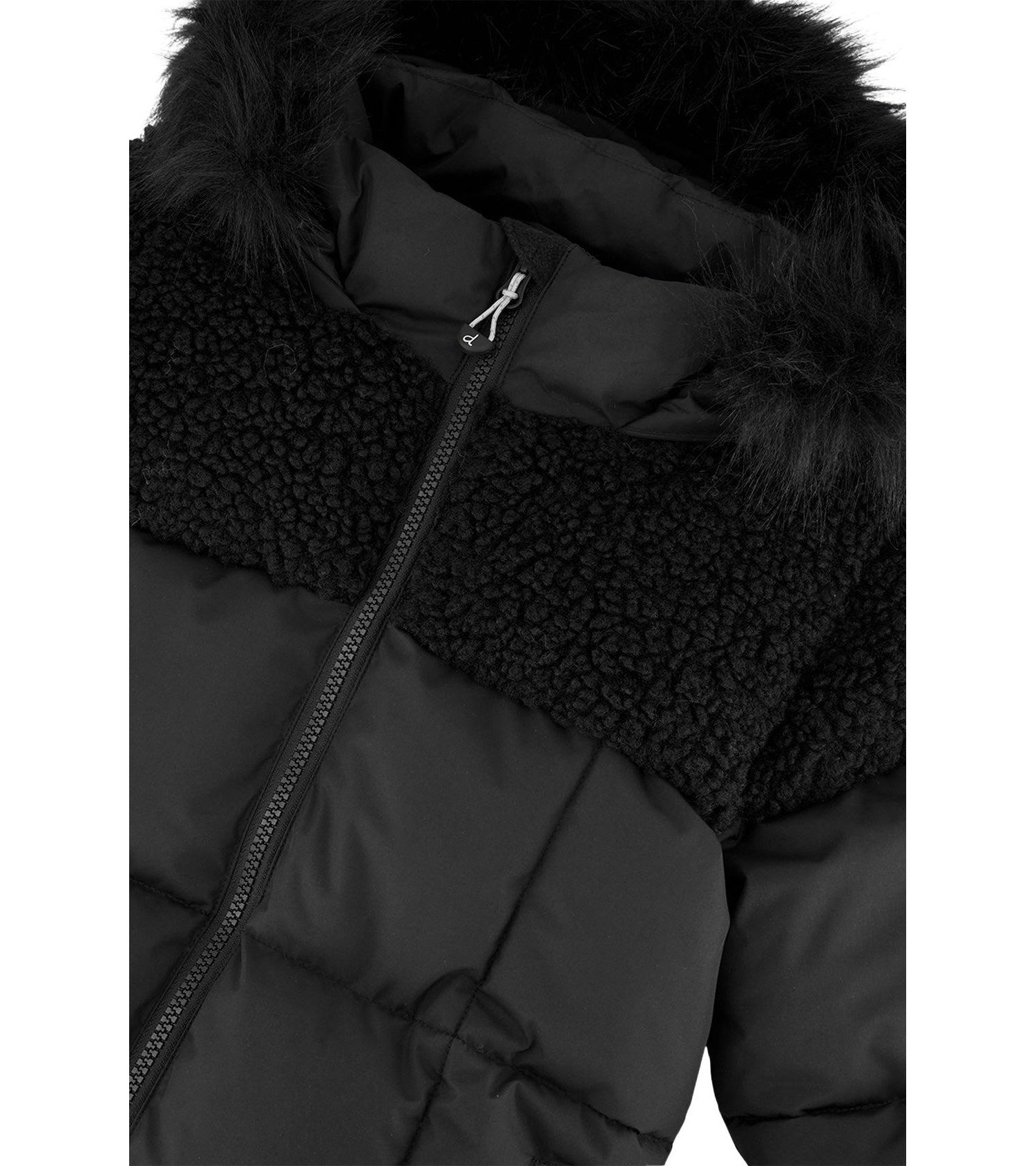 Little and Big Girl ( size 6 to 14 ) Long Winter Puffer Coat