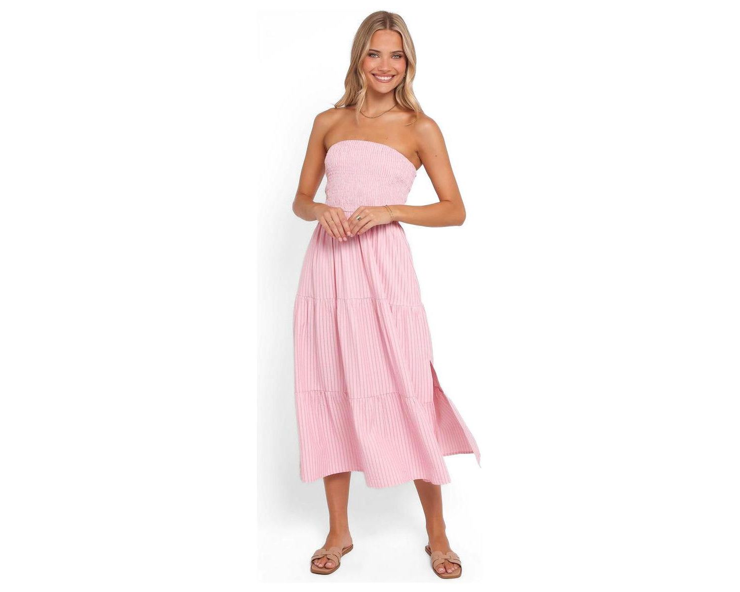 Women's Maisie Strapless A-Line Midi Dress