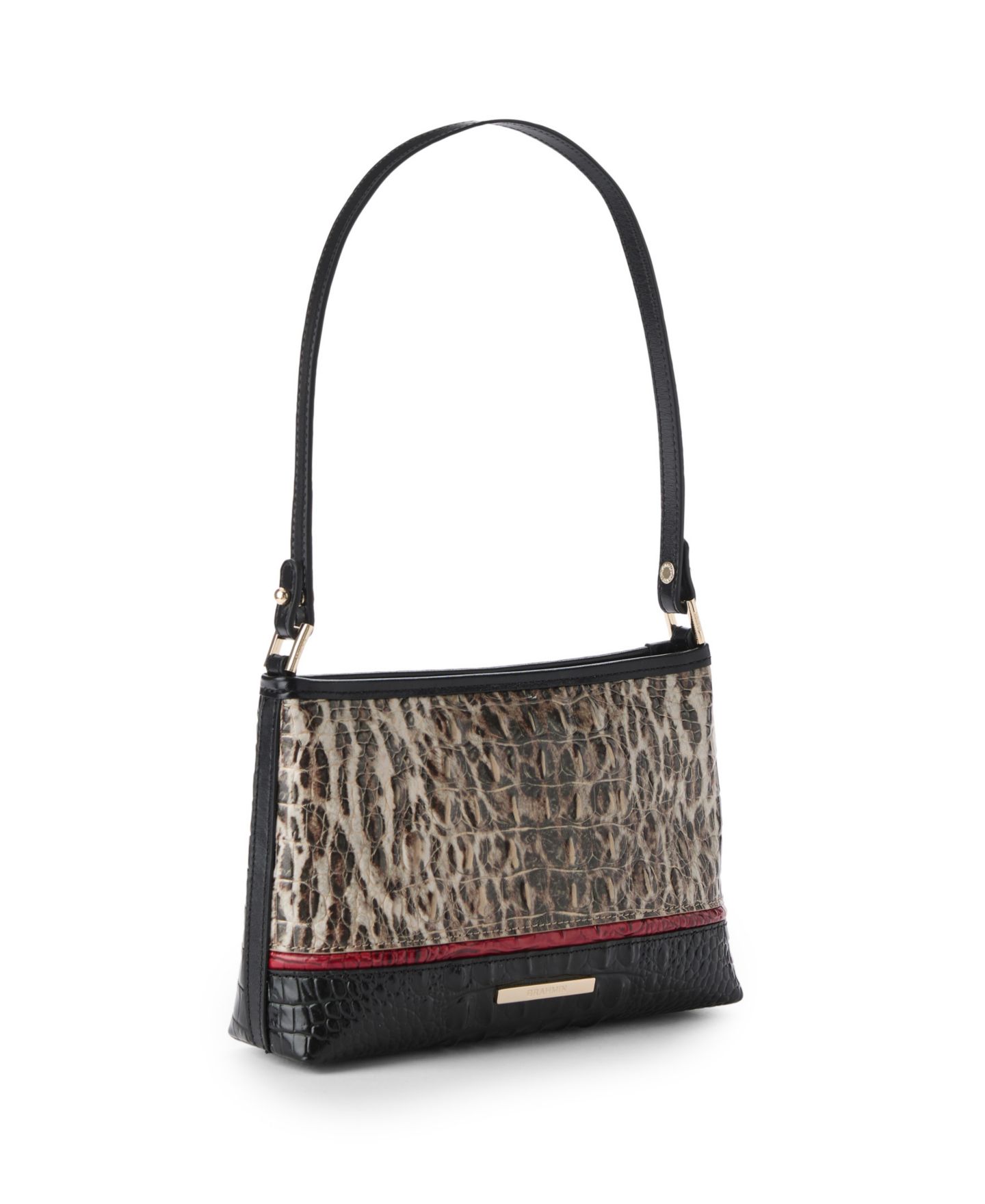 Женская сумка Brahmin Lorelei Calgary Leather Ocelot Small Shoulder — фото 3