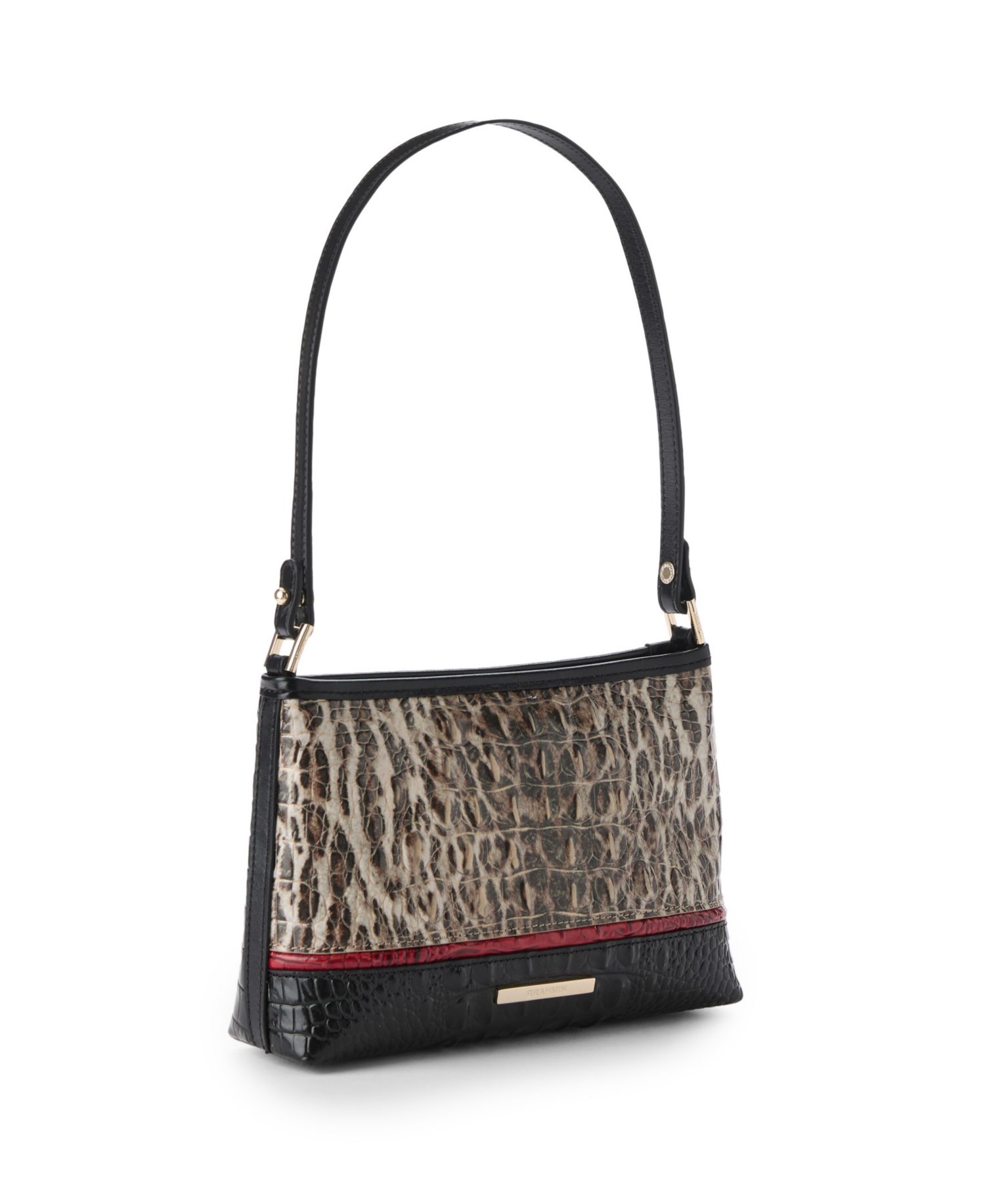 Lorelei Calgary Leather Ocelot Small Shoulder Bag