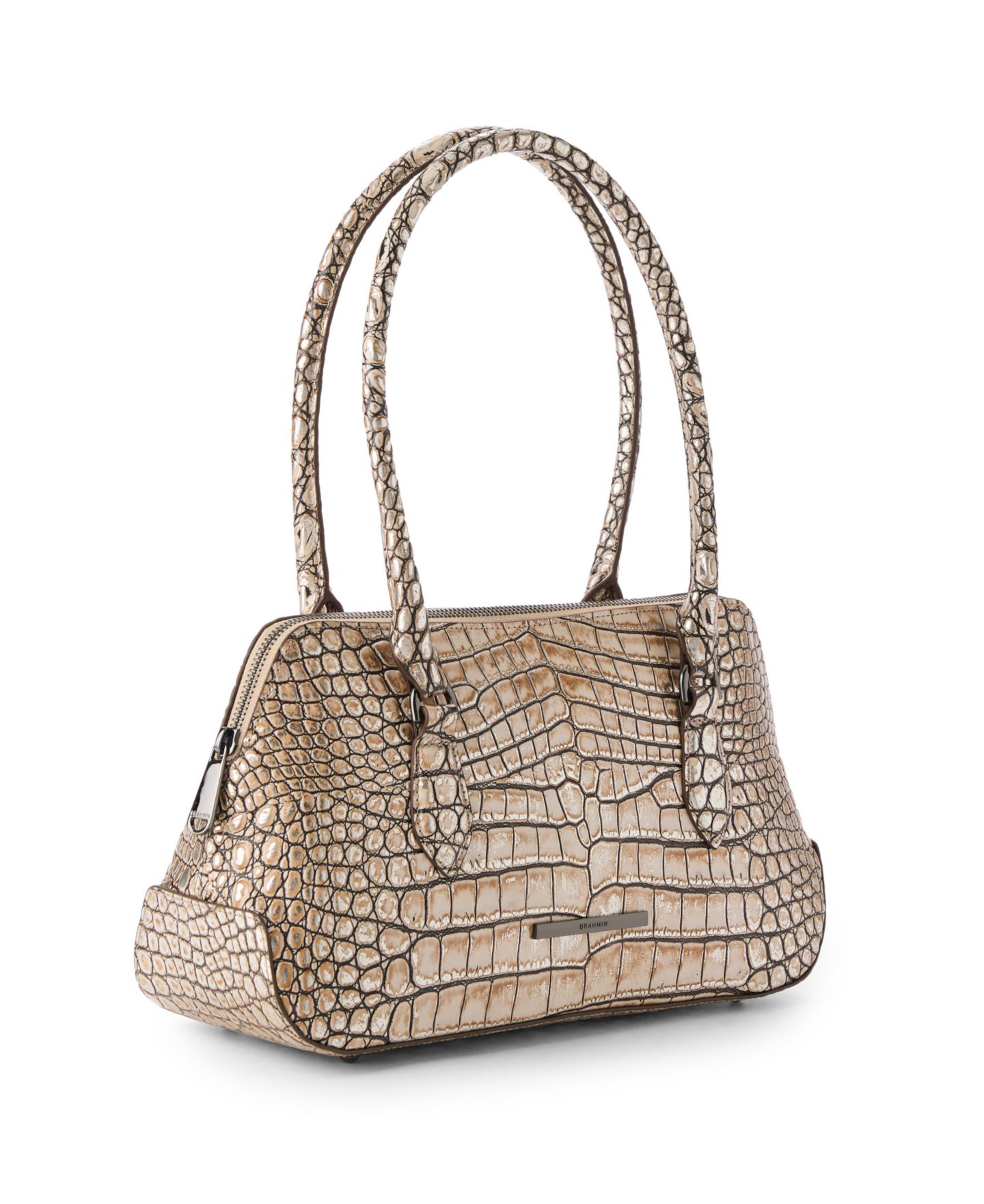 Женская сумка Brahmin Jennifer Shale Medium Leather Satchel, цвет: Fossilized — фото 3
