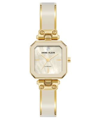 Women's Quartz Octagonal Gold-Tone Bangle Watch 24mm