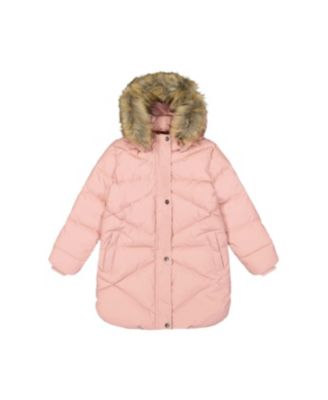Toddler Girls ( 2 Tto 5T ) Long Winter Puffer Coat Pale Dusty