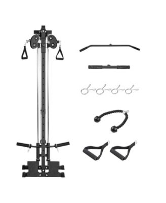 Wall-Mount LAT Pull Down Machine 3-in-1 Cable Tower 500 lb