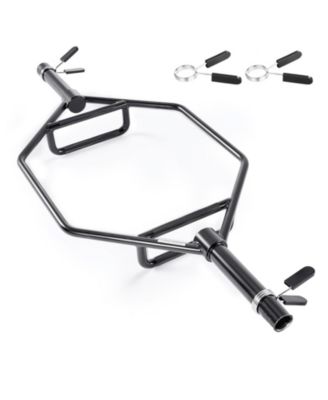 Trap Bar Hex Bar with Knurled Grips, 2-Inch Shrug Barbell, 800 lbs Capacity for Home Gym